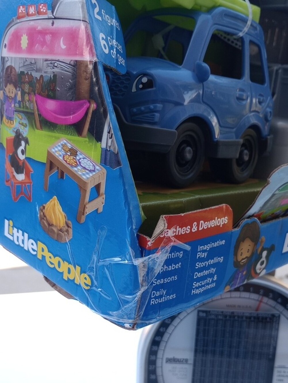 Fisher-Price Little People Light-Up Learning Camper - Blue, Silver & Red - Picture 4 of 15